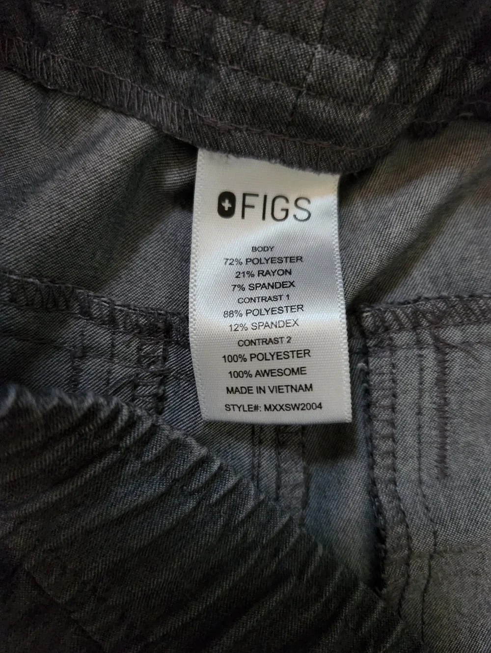 Figs Tansen Jogger Scrub Pants Graphite Men's Size Small